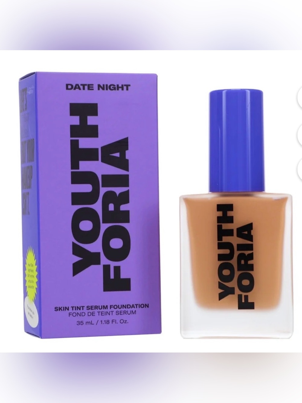 Youthforia Date Night Skin Tint Serum Foundation - 360 medium neutral